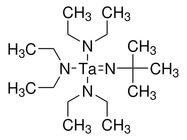 Tris(diethylamido)(tert-butylimido)tantal(V) packaged for use in deposition systems