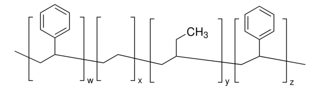 聚苯乙烯- 嵌段 - 聚乙烯（乙烯- ran - 丁烯）- 嵌段 - 聚苯乙烯 powder, average Mw ~118,000 by GPC, contains &gt;0.03% antioxidant as inhibitor