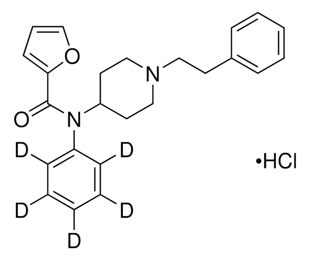 Furanyl fentanyl-D5 hydrochloride solution 100&#160;&#956;g/mL in methanol (as free base), certified reference material, ampule of 0.5&#160;mL, Cerilliant&#174;