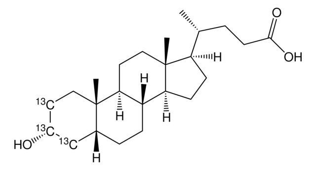 Lithocholic acid-3,4,23,24-13C4 solution &#8805;98 atom % 13C, &#8805;98% (CP), 100&#160;&#956;g/mL in methanol