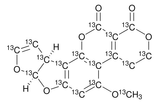 アフラトキシンG1-13C17 溶液 ~0.5&#160;&#956;g/mL in acetonitrile, analytical standard