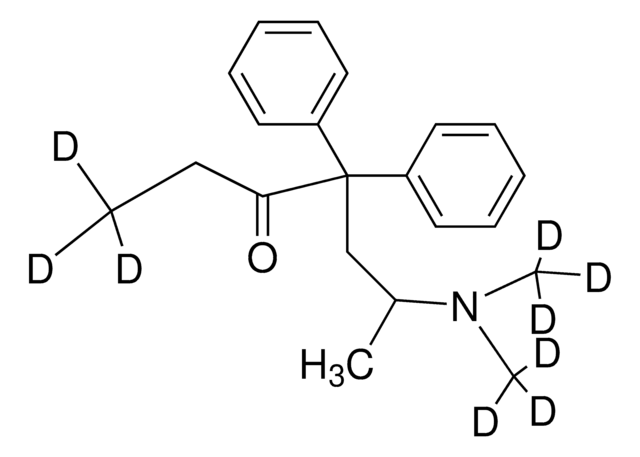 (±)-Methadone-D9 solution 1.0&#160;mg/mL in methanol, ampule of 1&#160;mL, certified reference material, Cerilliant&#174;