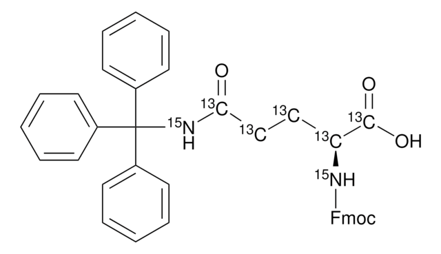 Fmoc-N-三苯甲基-L-谷氨酰胺-13C5,15N2 98 atom % 15N, 98 atom % 13C, 97% (CP)