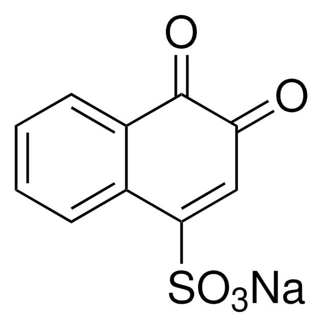 Sodium 1,2-naphthoquinone-4-sulfonate for spectrophotometric det. of isonicotic hydrazide, amines and amino acids, &#8805;97.0% (T)