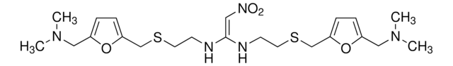 N,N&#8242;-Bis{2-{{{5-[(Dimethylamino)methyl]furan-2-yl}methyl}sulfanyl}ethyl}-2-nitroethen-1,1-diamin Pharmaceutical Secondary Standard; Certified Reference Material