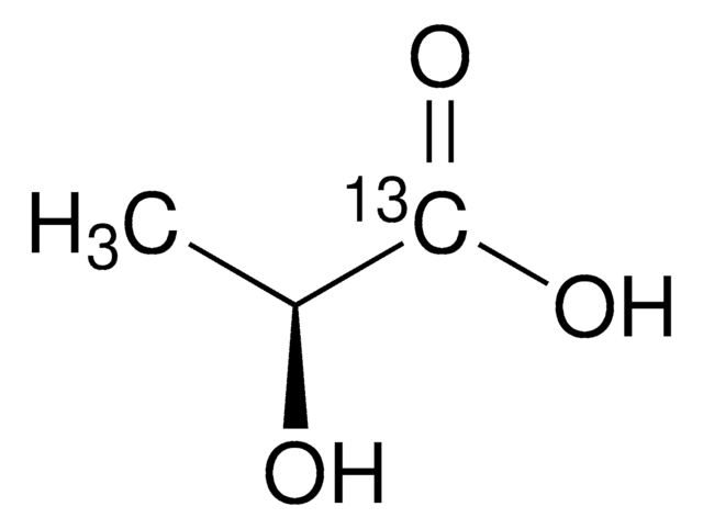 L-Milchsäure-1-13C -Lösung 85&#160;% (w/w) in H2O, &#8805;99 atom % 13C, &#8805;98% (CP), &#8805;98% (Chiral Purity, HPLC)