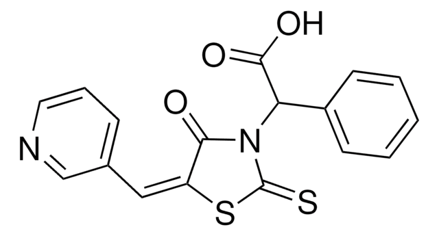 (4-OXO-5-(3-PYRIDINYLMETHYLENE)-2-THIOXO-1,3-THIAZOLIDIN-3-YL)(PH)ACETIC ACID AldrichCPR