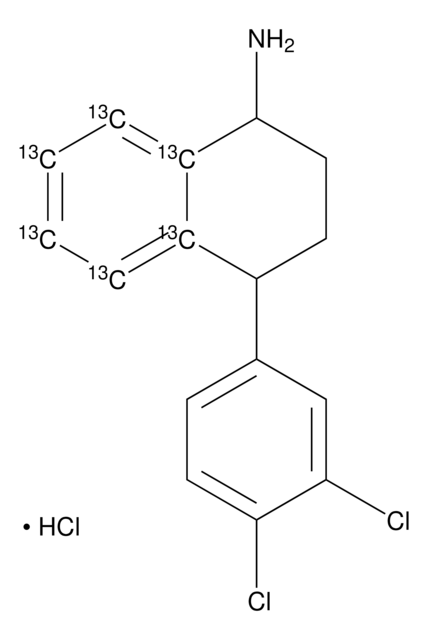 Norsertraline-13C6 hydrochloride solution 100&#160;&#956;g/mL in methanol (as free base), ampule of 1&#160;mL, certified reference material, Cerilliant&#174;