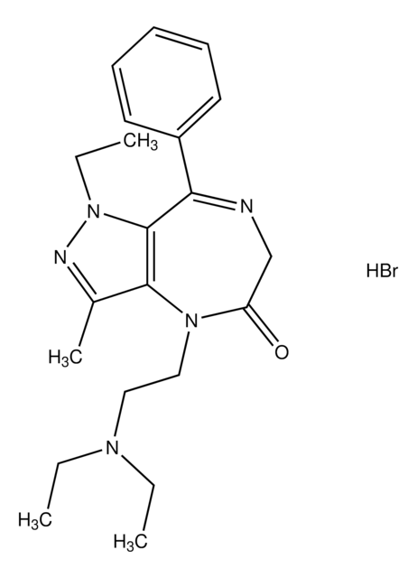 4-[2-(diethylamino)ethyl]-1-ethyl-3-methyl-8-phenyl-4,6-dihydropyrazolo[4,3-e][1,4]diazepin-5(1H)-one hydrobromide AldrichCPR