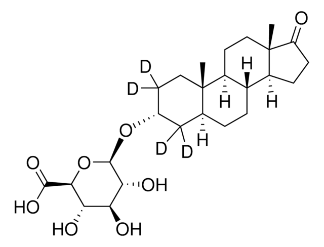 Androsterone-d4 glucuronide solution 100&#160;&#956;g/mL in methanol, ampule of 1&#160;mL, certified reference material, Cerilliant&#174;