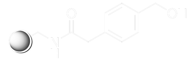 4-(Hydroxymethyl)-phenylacetaminomethyl-polystyrol 100-200&#160;mesh, extent of labeling: 0.7-1.3&#160;mmol/g loading, 1&#160;% cross-linked