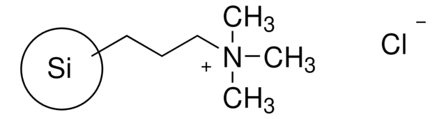 3-(トリメチルアンモニウム)プロピル-修飾シリカゲル(塩化物) 200-400&#160;mesh, extent of labeling: 1.2&#160;mmol/g loading