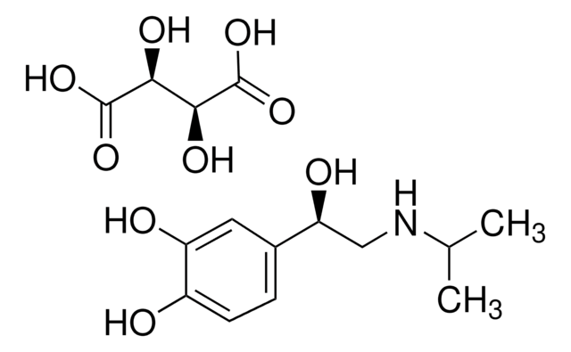 (-)-异丙肾上腺素 (+)-酒石酸氢盐 powder