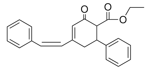 2-OXO-6-PHENYL-4-STYRYL-CYCLOHEX-3-ENECARBOXYLIC ACID ETHYL ESTER AldrichCPR