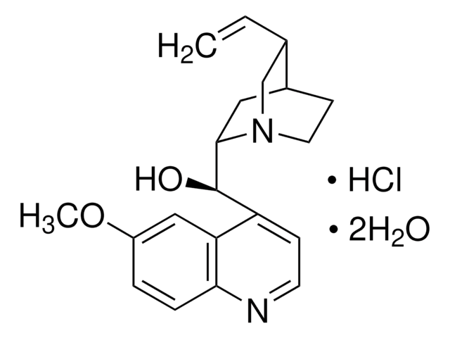 キニーネ 塩酸塩 二水和物 BioReagent, suitable for fluorescence, &#8805;98.0% (NT)