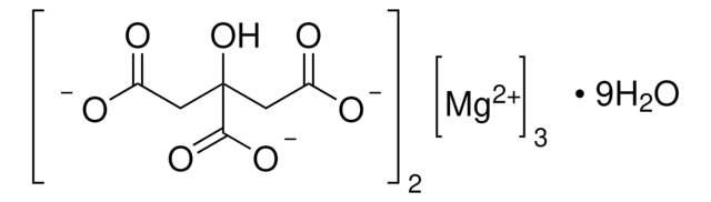 Magnesiumzitrat, dreibasisch Nonahydrat suitable for microbiology, &#8805;95.0% (KT)