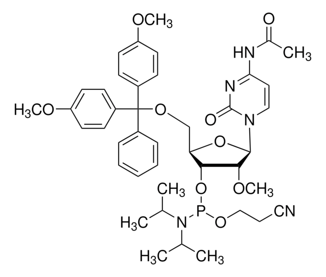 DMT-2'O-メチル-rC(ac) ホスホロアミダイト configured for PerkinElmer, configured for Polygen