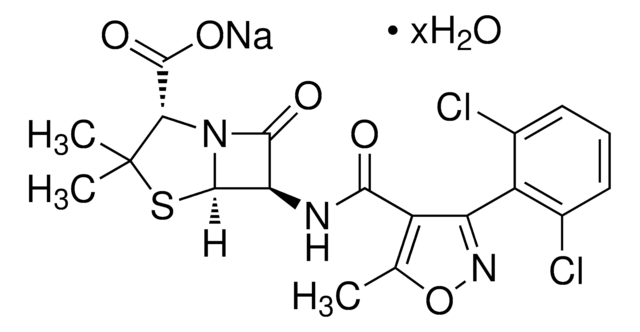 Dicloxacillin Natriumsalz Hydrat VETRANAL&#174;, analytical standard