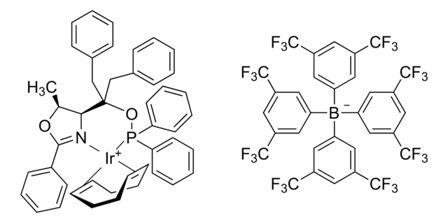 1,5-Cyclooctadien-{[dibenzyl((4S,5S)-5-methyl-2-phenyl-4,5-dihydro-4-oxazolyl)-methyl]-diphenylphosphinit-&#954;N:&#954;P}-iridium(I)-tetrakis(3,5-bis-(trifluormethyl)-phenyl)borat 97%