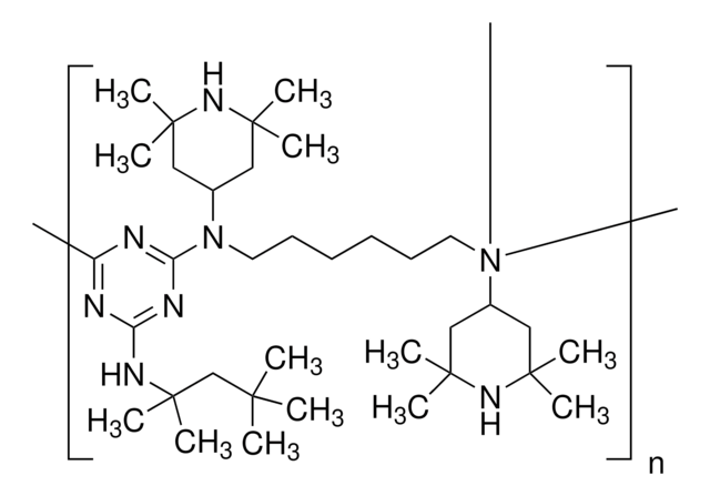 Poly[[6-[(1,1,3,3-tetramethylbutyl)amino]-s-triazine-2,4-diyl]-[(2,2,6,6-tetramethyl-4-piperidyl)imino]-hexamethylene-[(2,2,6,6-tetramethyl-4-piperidyl)imino] average Mn ~2,000