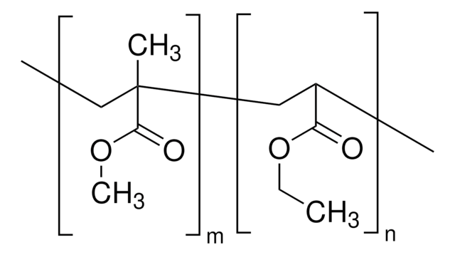 Poly(methyl methacrylate-co-ethyl acrylate) ethyl acrylate &lt;5&#160;wt. %, average Mn ~39,500 by GPC, average Mw ~101,000 by GPC, powder