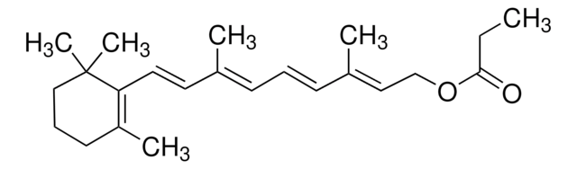 プロピオン酸レチニル &#8805;98.0% (sum of isomers, HPLC), ~2500&#160;U/mg