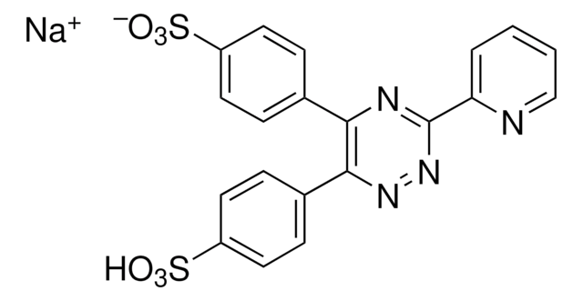 3-(2-Pyridyl)-5,6-Diphenyl-1,2,4-Triazin-4&#8242;,4&#8242;&#8242;-Disulfonsäure Natriumsalz Indicator ligand