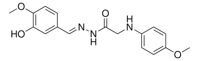 N'-(3-HYDROXY-4-METHOXYBENZYLIDENE)-2-(4-METHOXYANILINO)ACETOHYDRAZIDE AldrichCPR