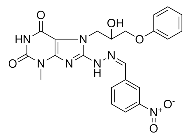 3-NITROBENZALDEHYDE [7-(2-HYDROXY-3-PHENOXYPROPYL)-3-METHYL-2,6-DIOXO-2,3,6,7-TETRAHYDRO-1H-PURIN-8-YL]HYDRAZONE AldrichCPR