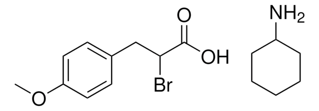 2-BROMO-3-(4-METHOXYPHENYL)PROPANOIC ACID, CYCLOHEXYLAMINE SALT AldrichCPR