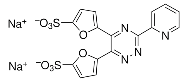 3-(2-ピリジル)-5,6-ジ(2-フリルl)-1,2,4-トリアジン-5',5''-ジスルホン酸 二ナトリウム塩 for spectrophotometric det. of Fe, &#8805;99.0%