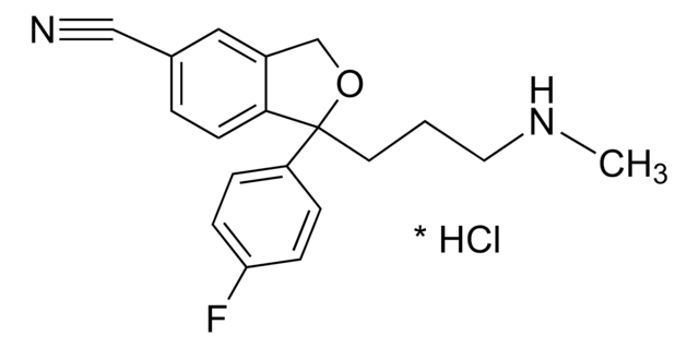 N-デスメチルシタロプラム 塩酸塩 溶液 1.0&#160;mg/mL in methanol (as free base), ampule of 1&#160;mL, certified reference material, Cerilliant&#174;