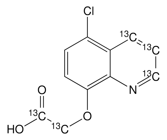 5-Chloro-quinolin-8-yloxy-2,3,4-13C3-acetic-13C2-acid 99 atom % 13C, 97% (CP)