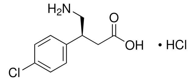 S(&#8722;)-バクロフェン 塩酸塩 &#8805;98% (HPLC), solid