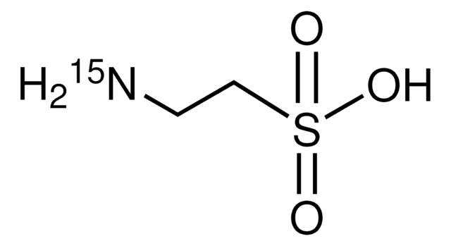 牛磺酸-15N 98 atom % 15N, 98% (CP)