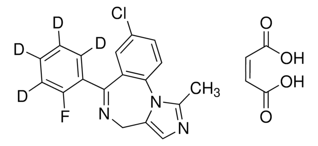 マレイン酸ミダゾラム‐d4 100&#160;&#956;g/mL in methanol (as free base), ampule of 1&#160;mL, certified reference material, Cerilliant&#174;