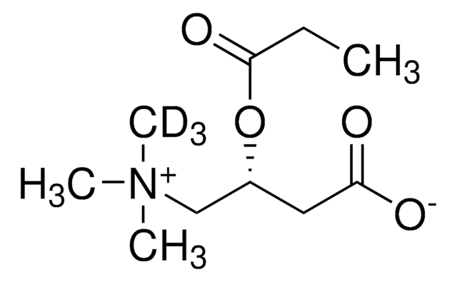 Propionyl-L-Carnitine-(N- Methyl-D3) solution 500&#160;&#956;g/mL (90:10 Methanol:DMSO), certified reference material, ampule of 1&#160;mL, Cerilliant&#174;