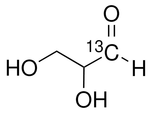 DL-Glyceraldehyde-1-13C solution 0.1&#160;M in water, &#8805;99 atom % 13C, &#8805;99% (CP)