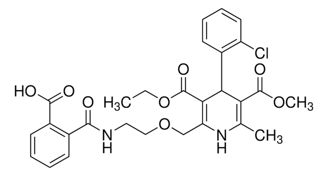 2-[[2-[(2-Carboxybenzoyl)-amino]-ethoxy]-methyl]-4-(2-chlorphenyl)-1,4-dihydro-6-methyl-3,5-pyridindicarbonsäure-3-ethyl-5-methylester reference material