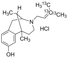 (±)-Pentazocine-13C3 hydrochloride 100&#160;&#956;g/mL in methanol (as free base), ampule of 1&#160;mL, certified reference material, Cerilliant&#174;